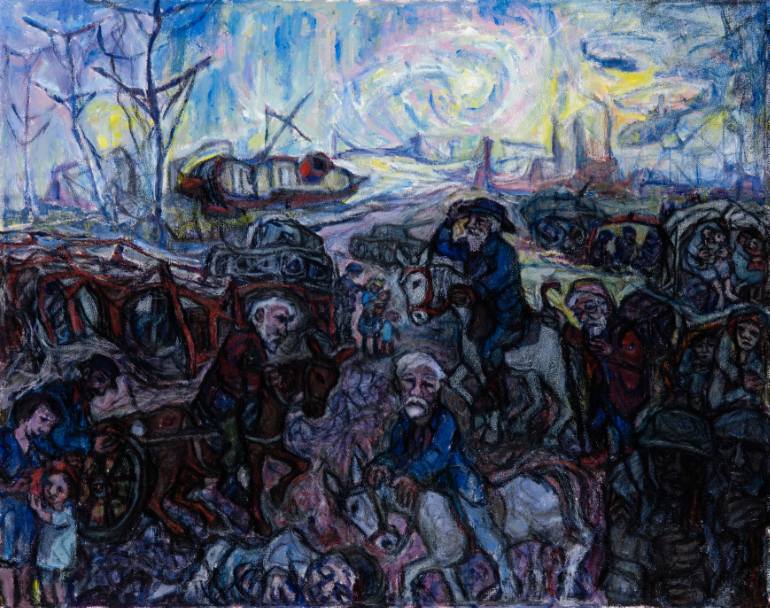 770x608 Saatchi Art Journey Of The Magi (2) Painting By Alfred Nussbaum - Journey Of The Magi Painting