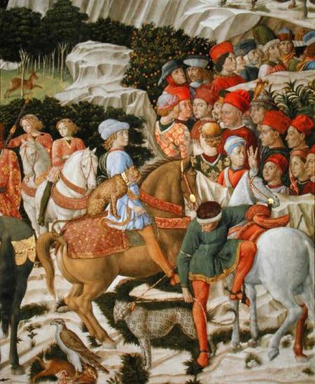 450x548 The Journey Of The Magi And Other Nativity Scenes In Florence - Journey Of The Magi Painting