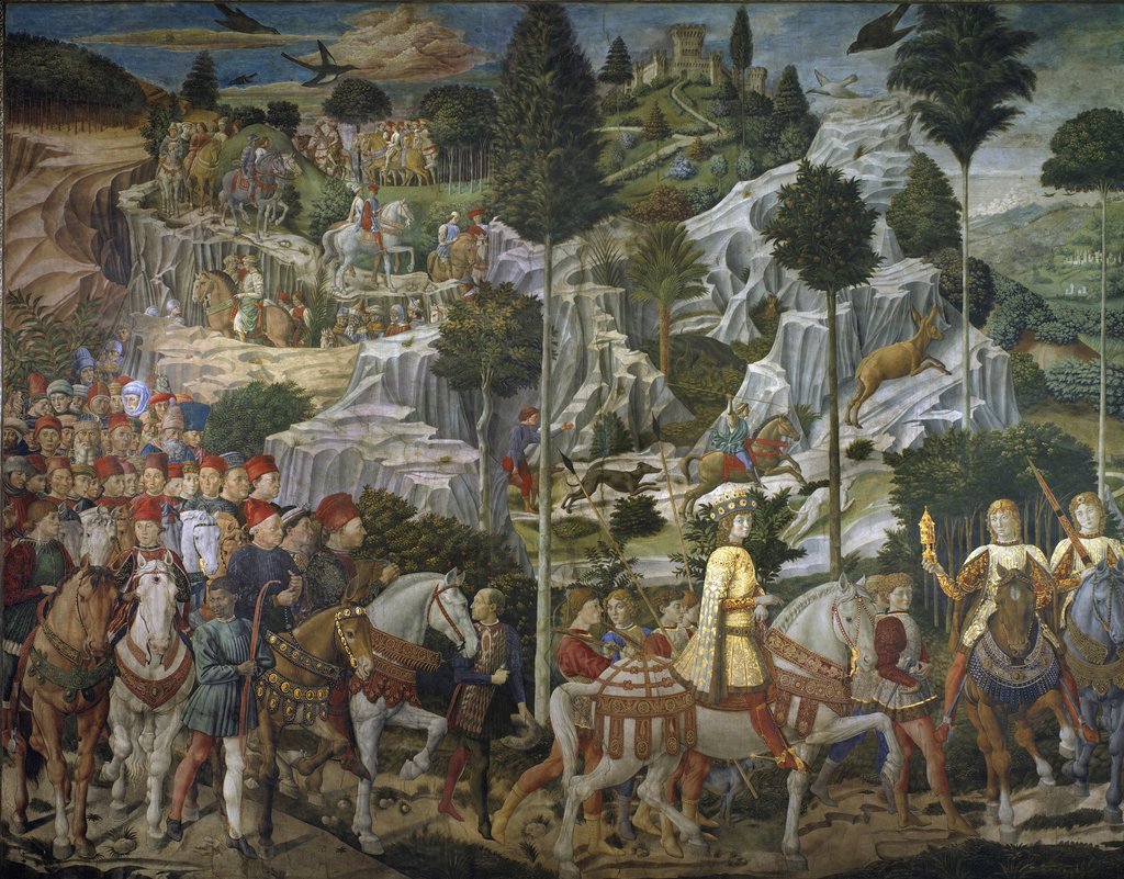 1024x801 The Journey Of The Magi, Detail Of The Landscape Posters Amp Prints - Journey Of The Magi Painting
