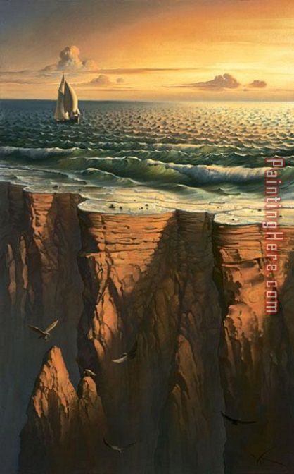 418x672 Vladimir Kush Journey To End Of The World Painting Anysize 50% Off - Journey Painting