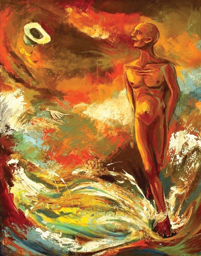 648x825 Buy Last Journey Handmade Painting By Kanika Rani. Code - Journey Painting