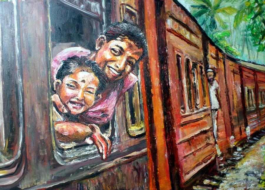 900x645 Happy Journey Painting By Don Renuka - Journey Painting