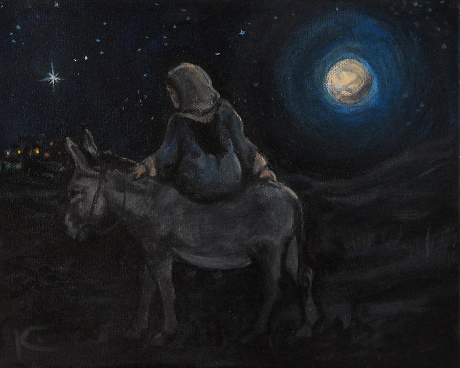 900x720 Journey To Bethlehem Painting By Kim Marshall - Journey To Bethlehem Painting