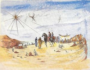 300x233 Salvador Dali, Journey To Bethlehem, Original Etching Ebay - Journey To Bethlehem Painting