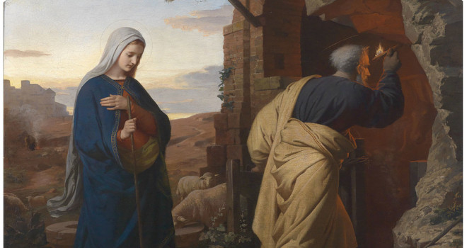 660x350 When Joseph Amp Mary Went To Bethlehem - Journey To Bethlehem Painting