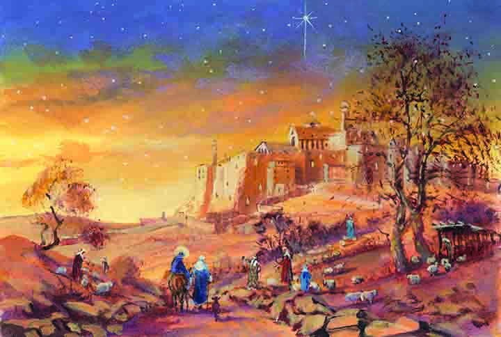 Journey To Bethlehem Painting at PaintingValley.com | Explore ...