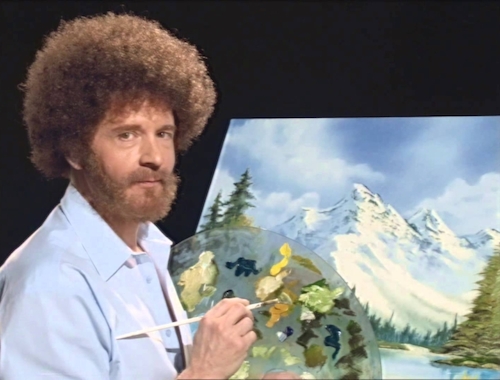 500x380 Darker Than The Joy Of Painting On Richard Siken Amp Bob Ross By - Joy Of Painting