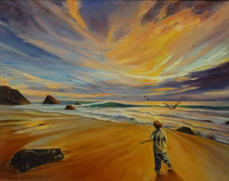 770x608 Saatchi Art Joyful Painting By Karin Johnson - Joyful Painting