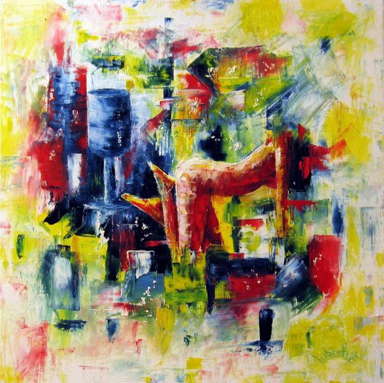 770x768 Saatchi Art Joyful Painting By Lubosh Valenta - Joyful Painting