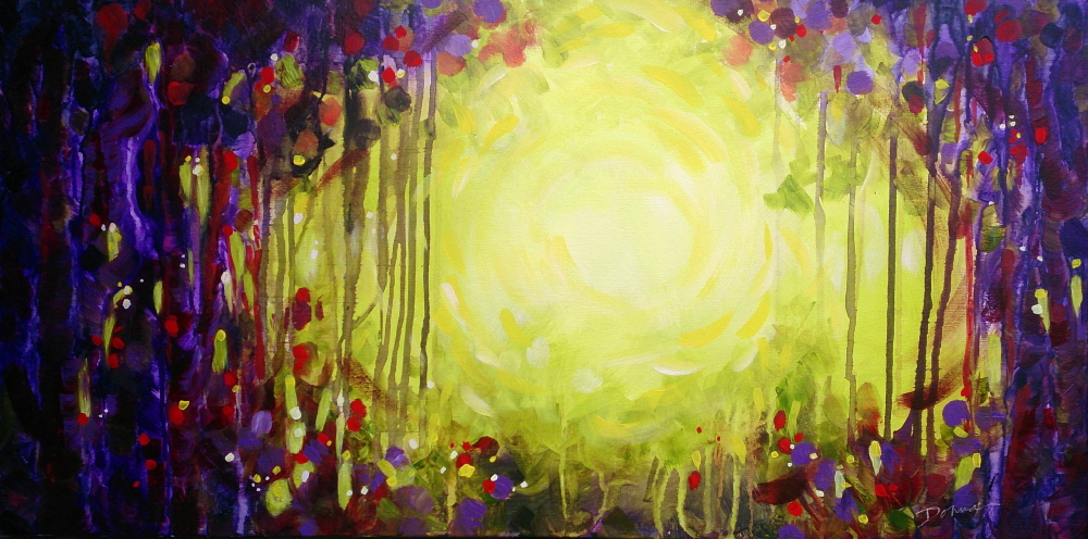 1000x496 Donna Parlee Landscape Painting - Joyful Painting