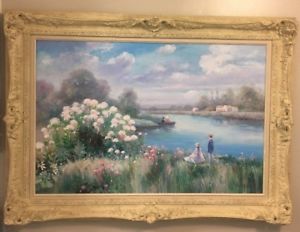 300x232 Juan Rosell Original Oil Painting On Canvas Ebay - Juan Painting