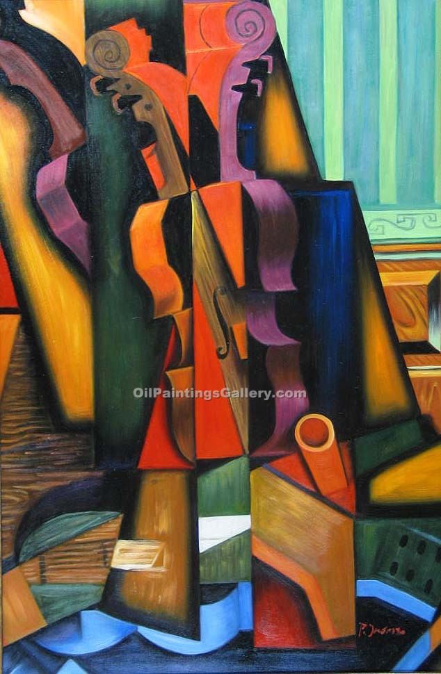 634x970 Violin And Guitar By Juan Gris (Painting Id Ab 0503 Ka) - Juan Painting
