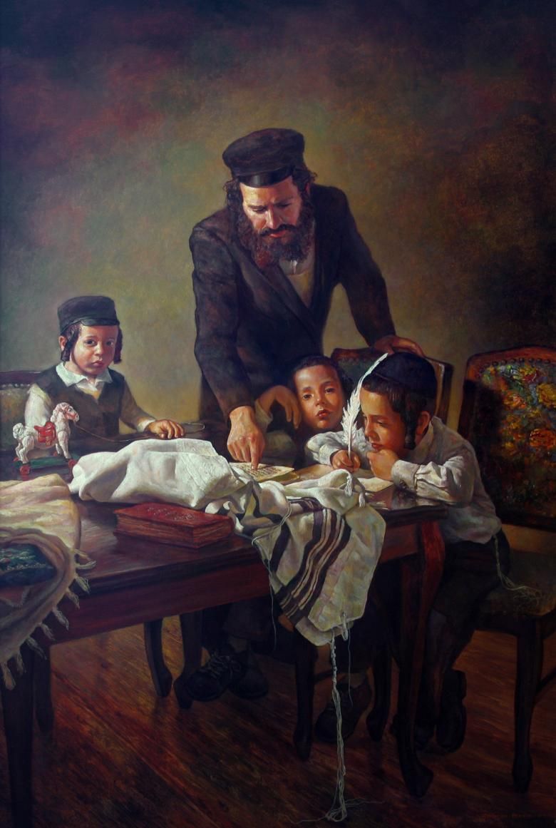 780x1161 Jewish Paintings Shalom Aleikhem Paintings, Jewish - Judaica Painting