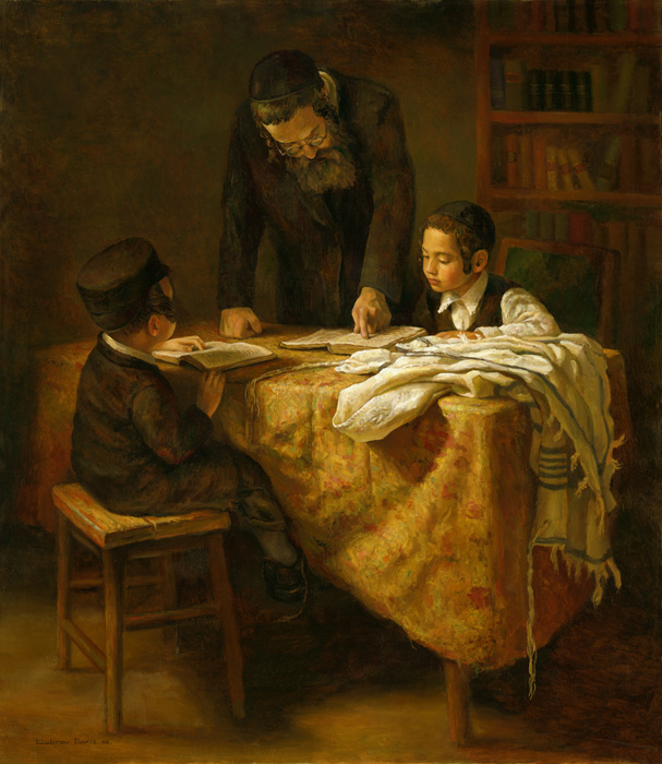 607x700 Jewish Artists Ner Art Gallery - Judaica Painting