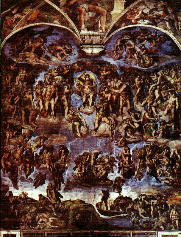 608x793 Giotto's Last Judgment And Its Relation To Other Portrayals - Judgement Day Painting
