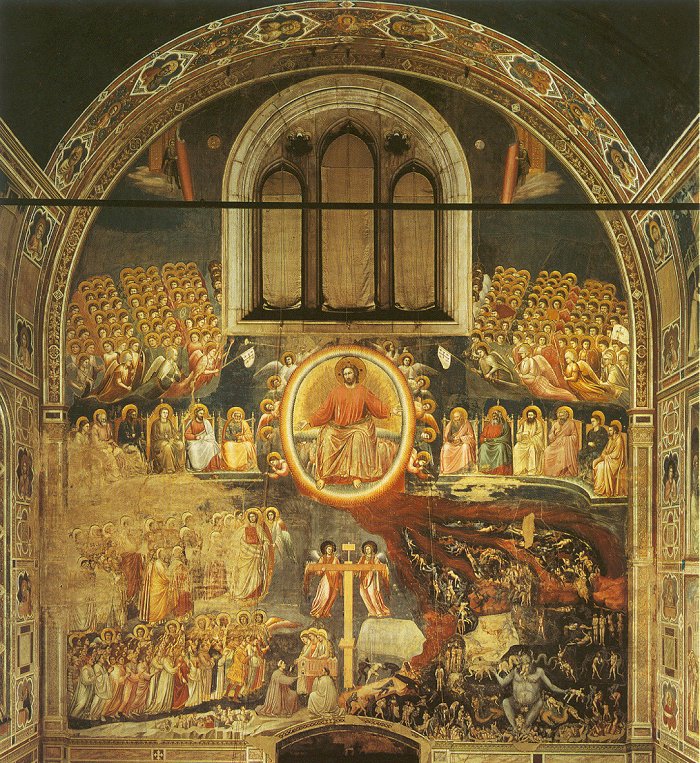700x763 Giotto The Last Judgement - Judgement Day Painting