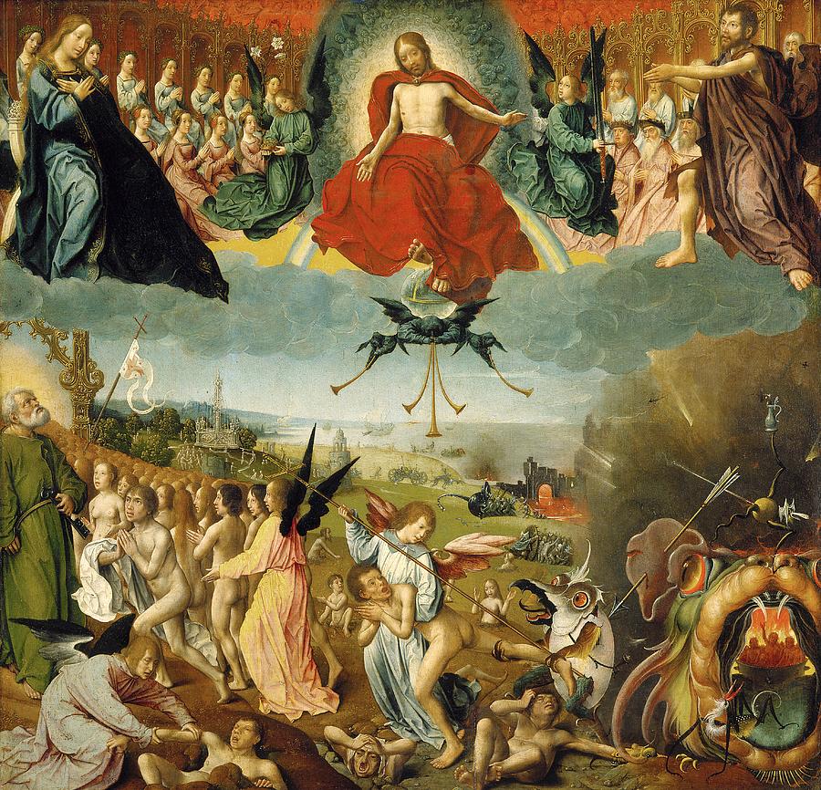 900x866 The Last Judgement Painting By Jan Ii Provost - Judgement Day Painting