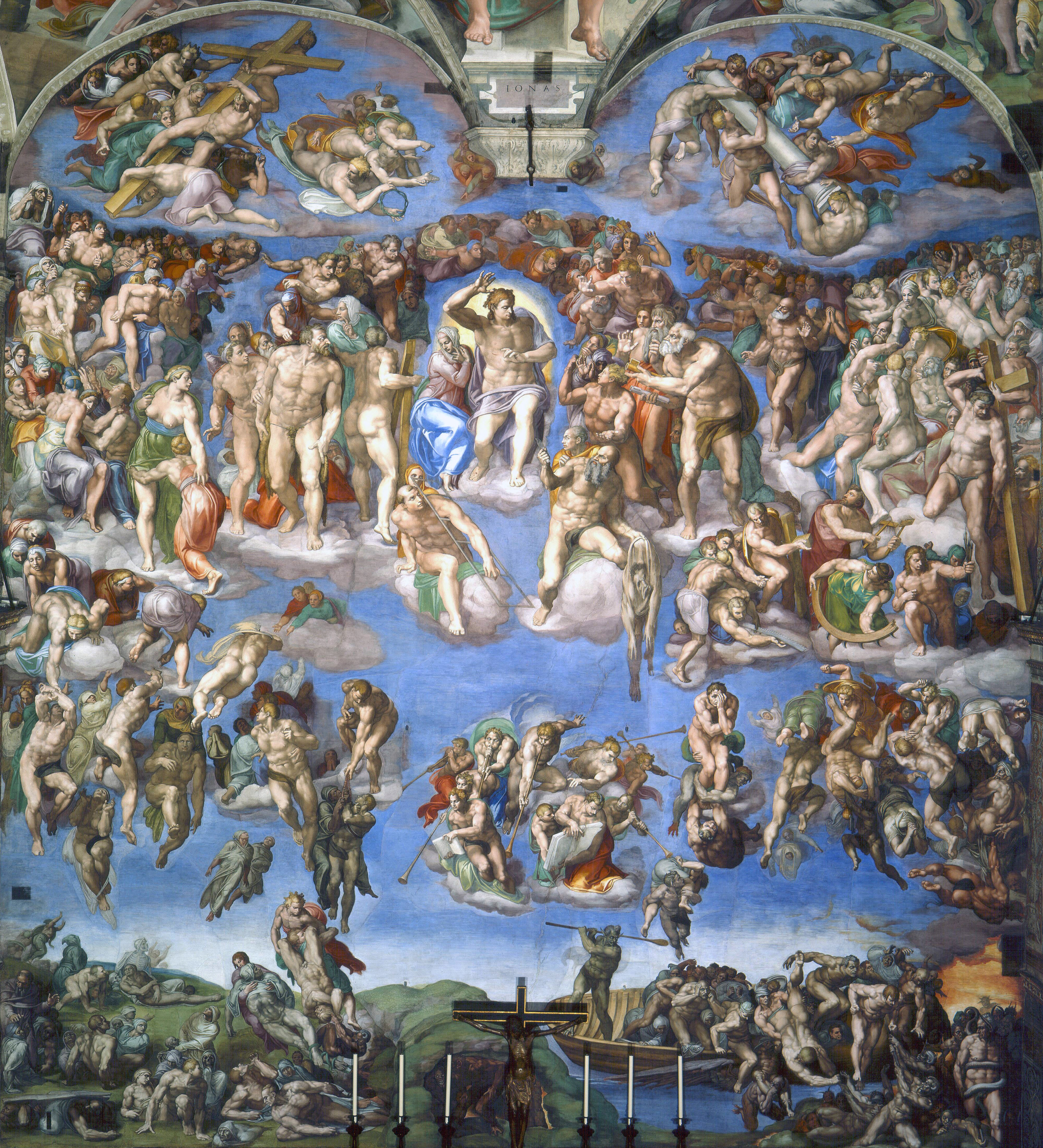 3991x4395 The Last Judgment (Michelangelo) - Judgement Day Painting
