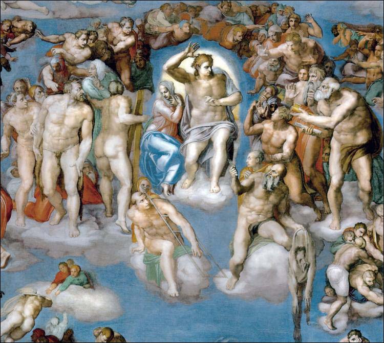 750x671 The Last Judgment By Michelangelo The Best Artists - Judgment Day Painting