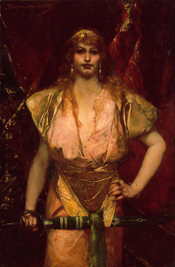 592x900 Judith Painting By Jean Joseph Benjamin Constant - Judith Painting