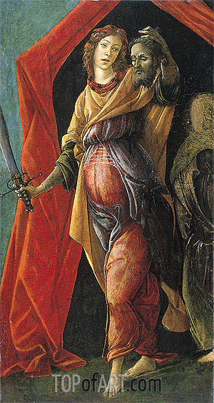 300x565 Judith With The Head Of Holofernes Botticelli Painting - Judith Painting