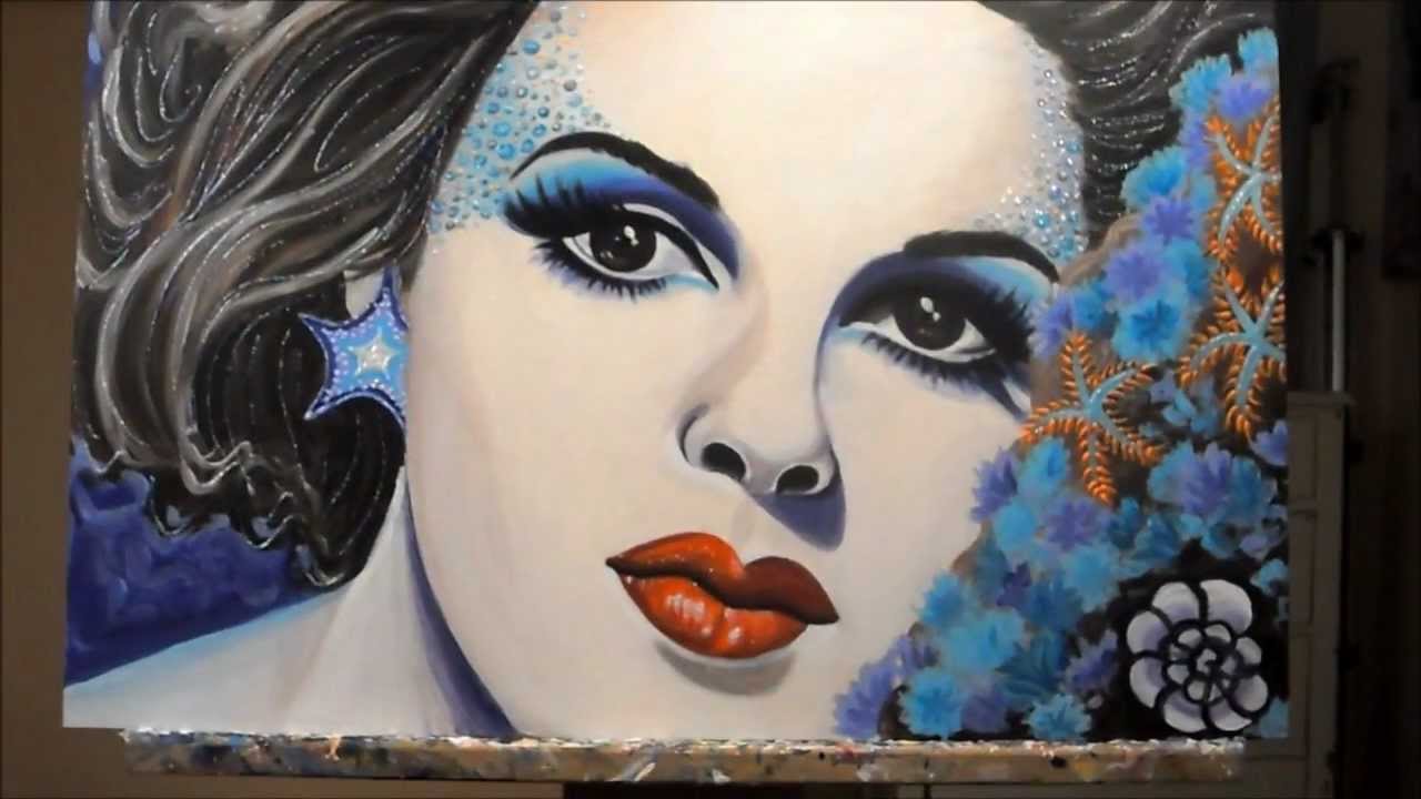 1280x720 Judy Garland Painting By Natalie Lynn - Judy Garland Painting