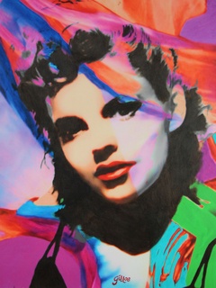 240x320 Judy Garland By James Gill - Judy Garland Painting