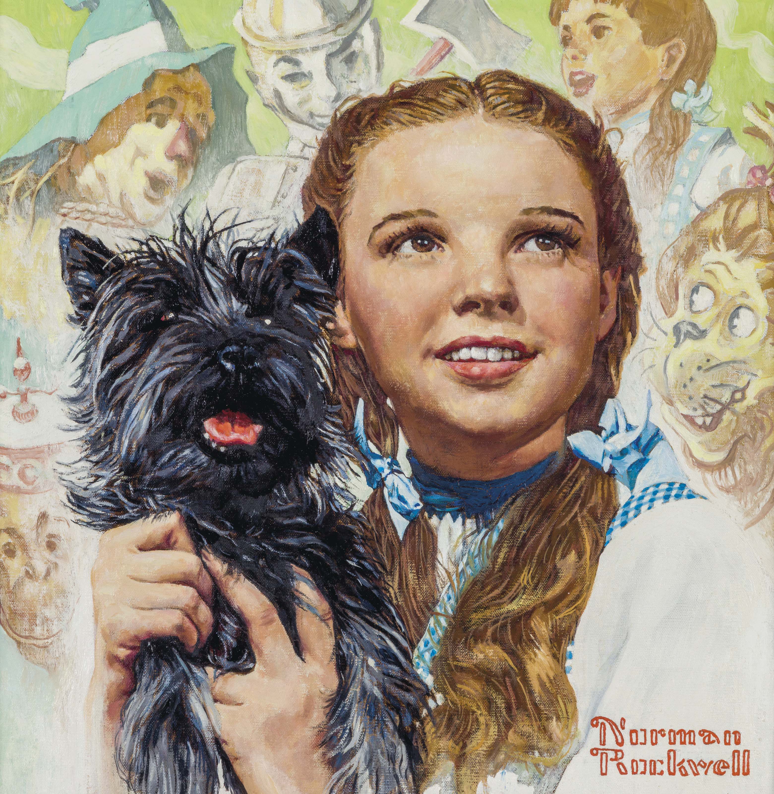 3122x3200 Norman Rockwell (1894 1978) Judy Garland As Dorothy - Judy Garland Painting