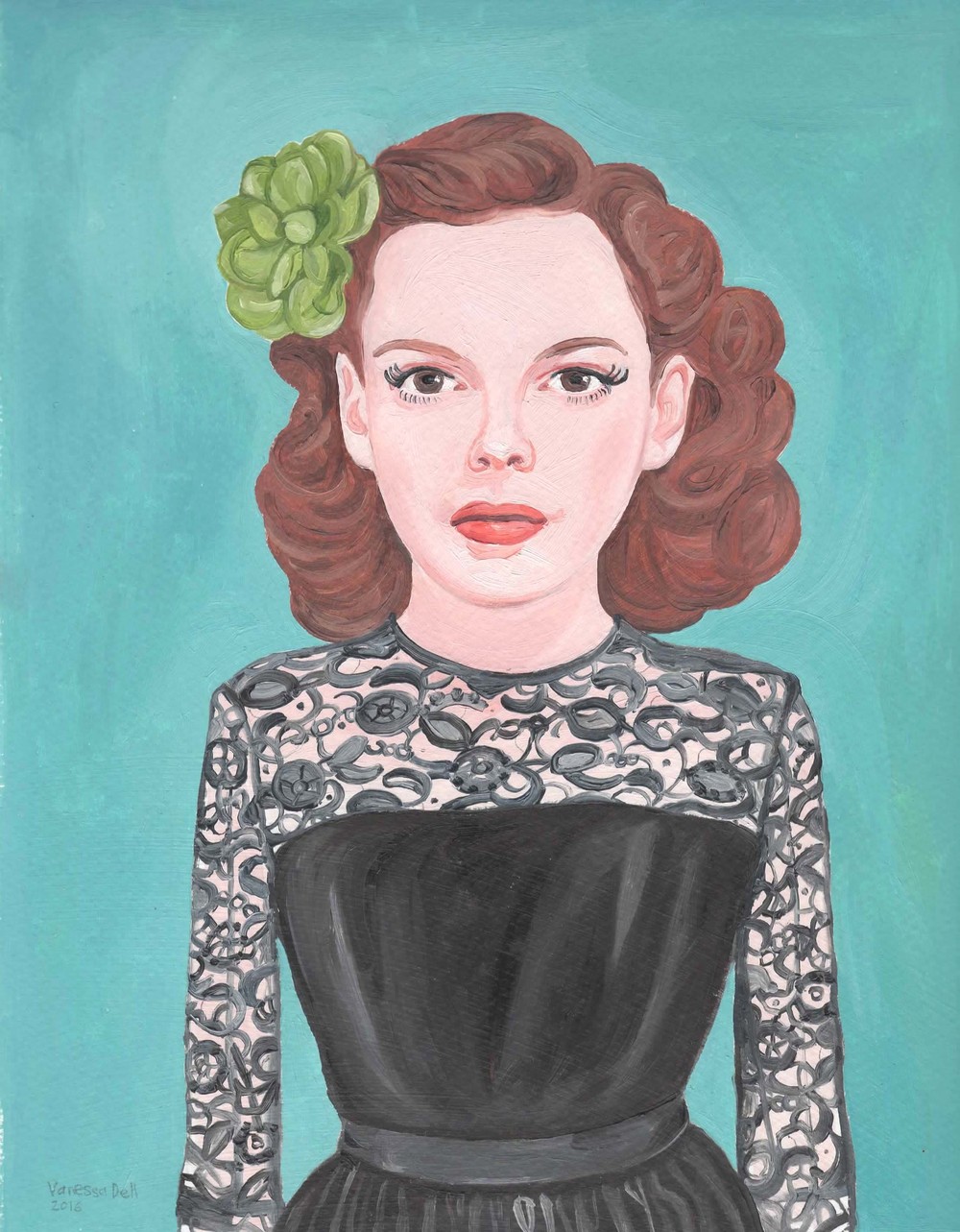 1000x1283 Vanessa Dell Judy Garland - Judy Garland Painting