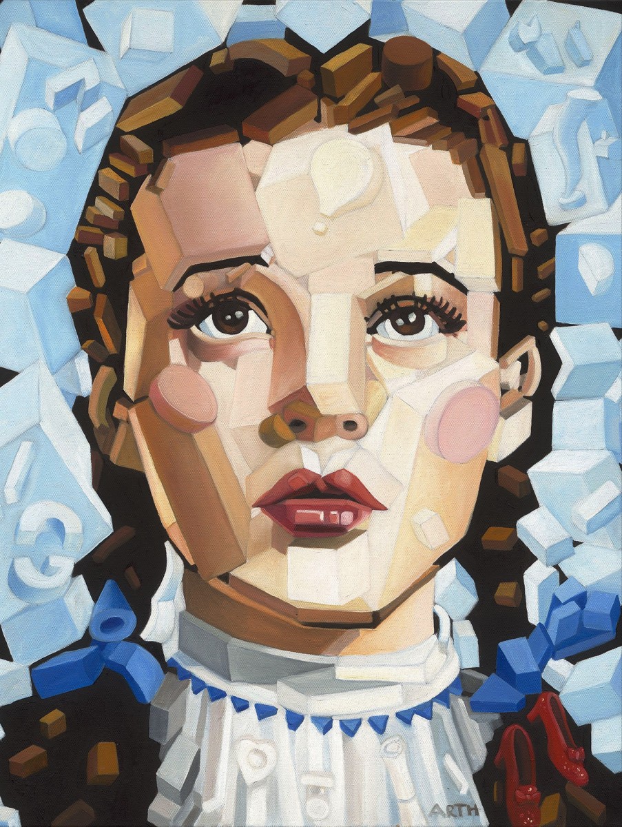 903x1200 Famous Faces - Judy Garland Painting