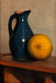 235x347 Painting A Day T. J. Murphy Sauce Jug With Lemon - Jug Painting