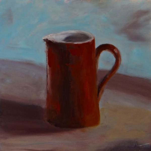 600x600 Diana Lynn's Painting A Day Brown Jug. - Jug Painting