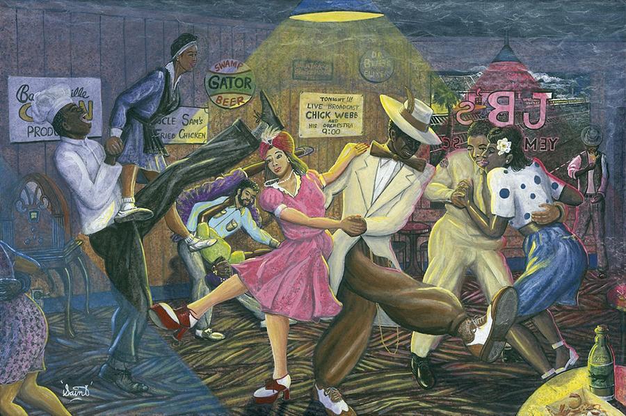 900x598 Jb's Jukejoint Painting By James Stclair - Juke Joint Painting