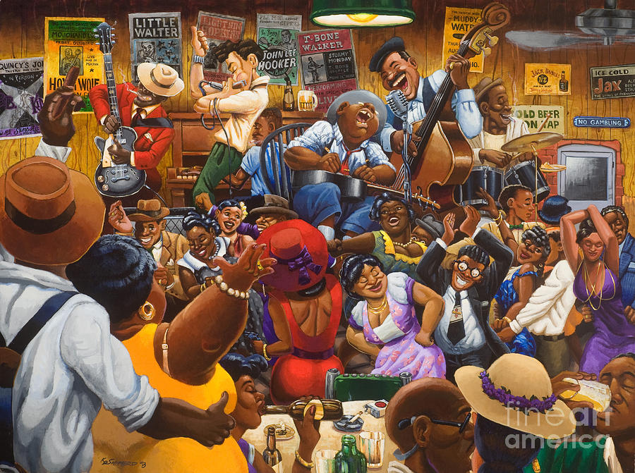 900x671 Jelly's Last Jam Painting By Keith Shepherd - Juke Joint Painting