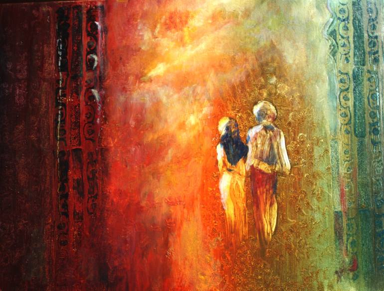 770x584 Saatchi Art Romeo And Juliet Painting By Val Irene Robertson - Juliet Painting