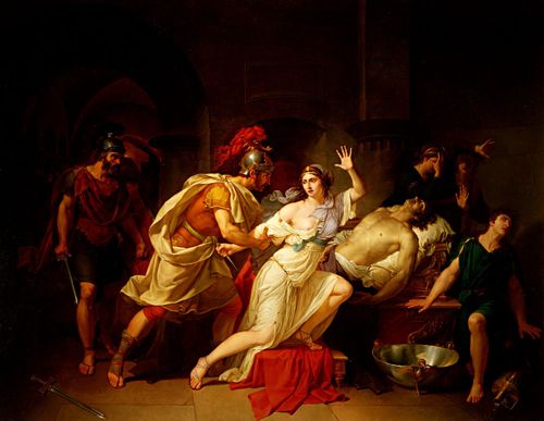 500x387 Death Of Antony And Cleopatra Cleopatra - Julius Caesar And Cleopatra Painting