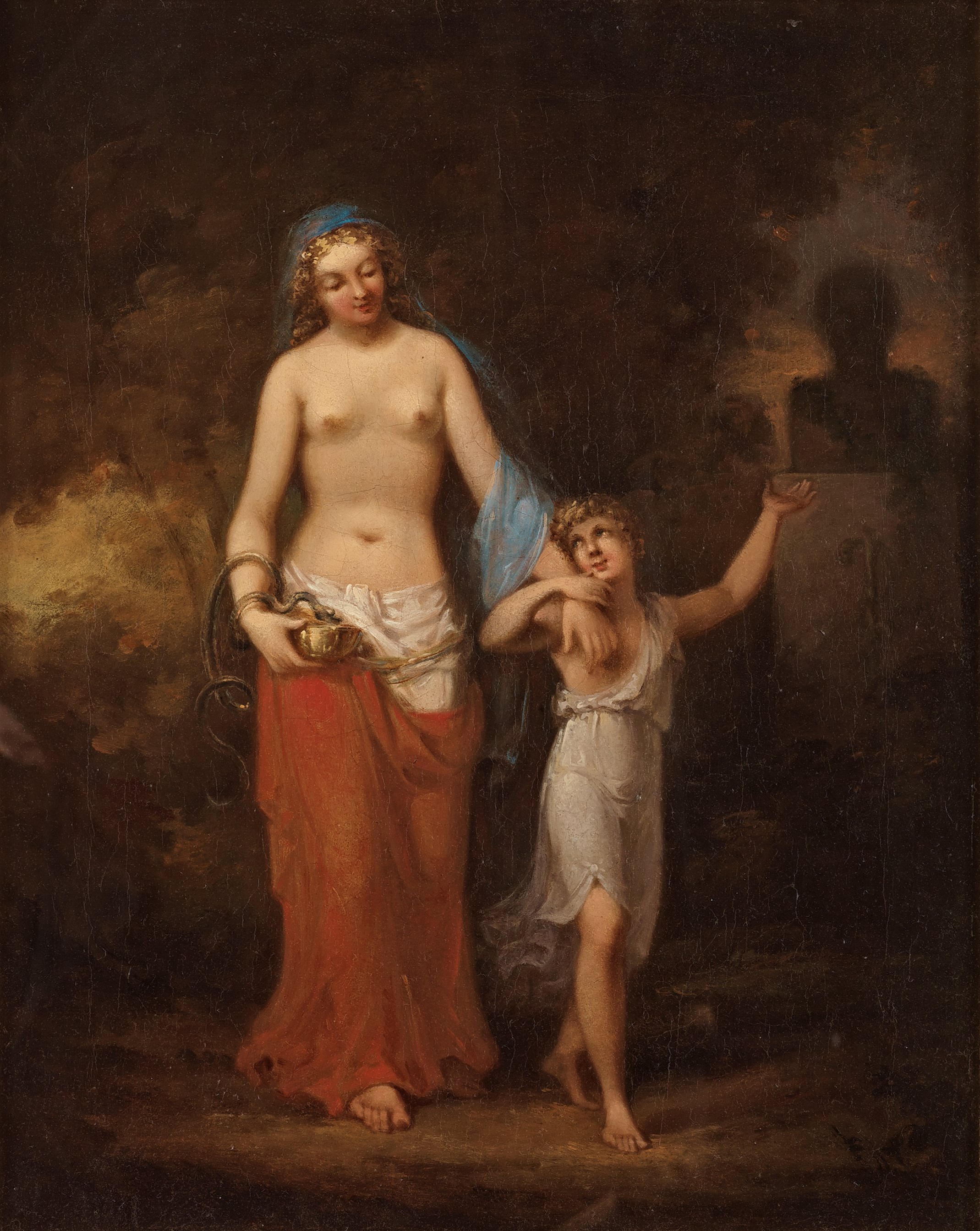 2139x2687 Johan Gustaf Sandberg, Cupid Or Cesarion Shows Cleopatra A Bust - Julius Caesar And Cleopatra Painting