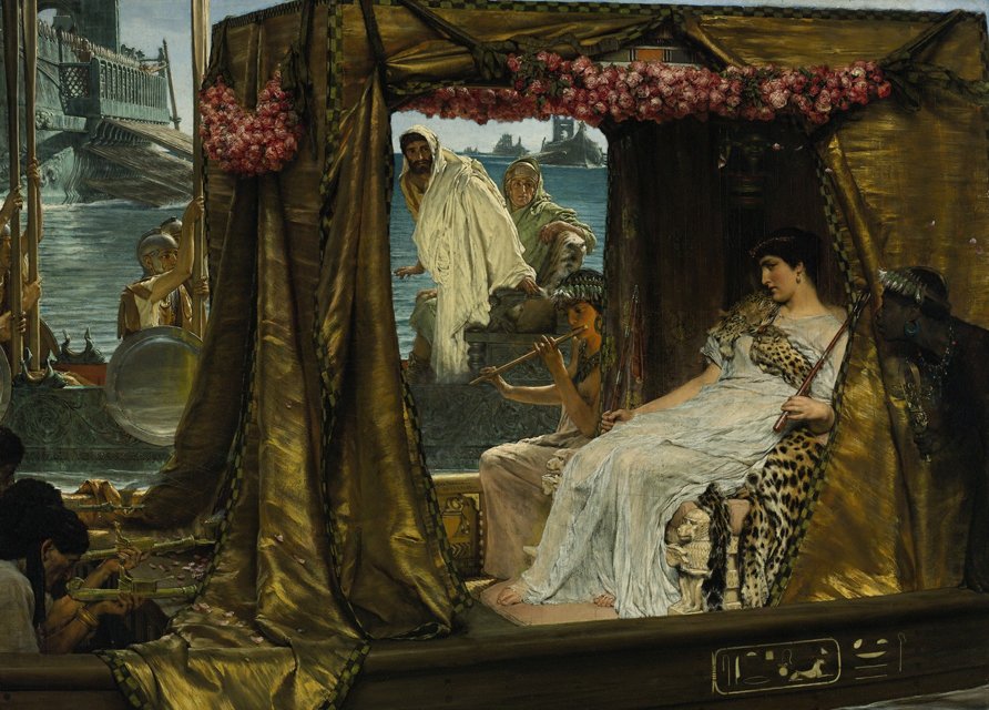 892x640 The Other Ptolemy Girl - Julius Caesar And Cleopatra Painting