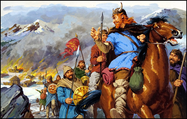 750x480 Vercingetorix Versus Julius Caesar For The Fate Of Gaul By Jack - Julius Caesar And Vercingetorix Painting