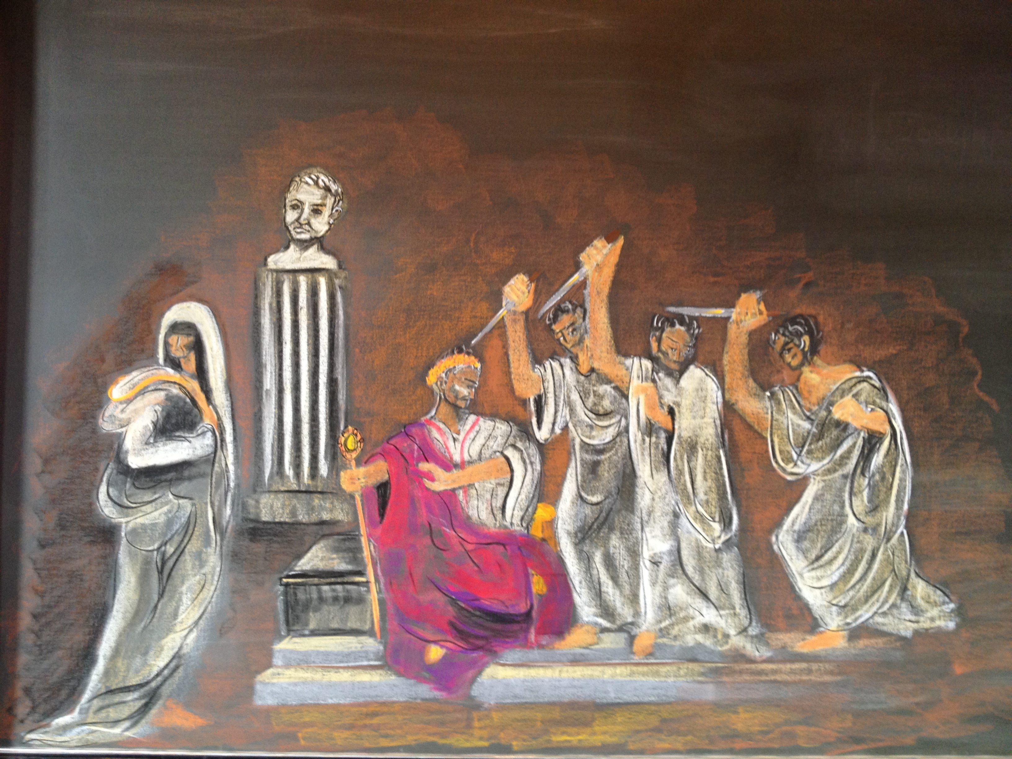 painting assassination of julius caesar