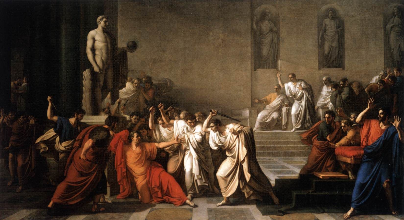 1650x900 Inklings Assassination Of Julius Caesar, By Alice - Julius Caesar Brutus Painting