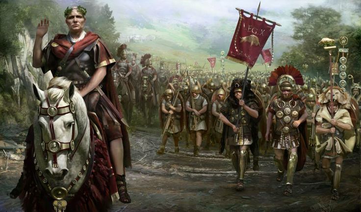 736x433 The 212 Best Ancient Rome Images On Ancient Rome - Julius Caesar War Painting