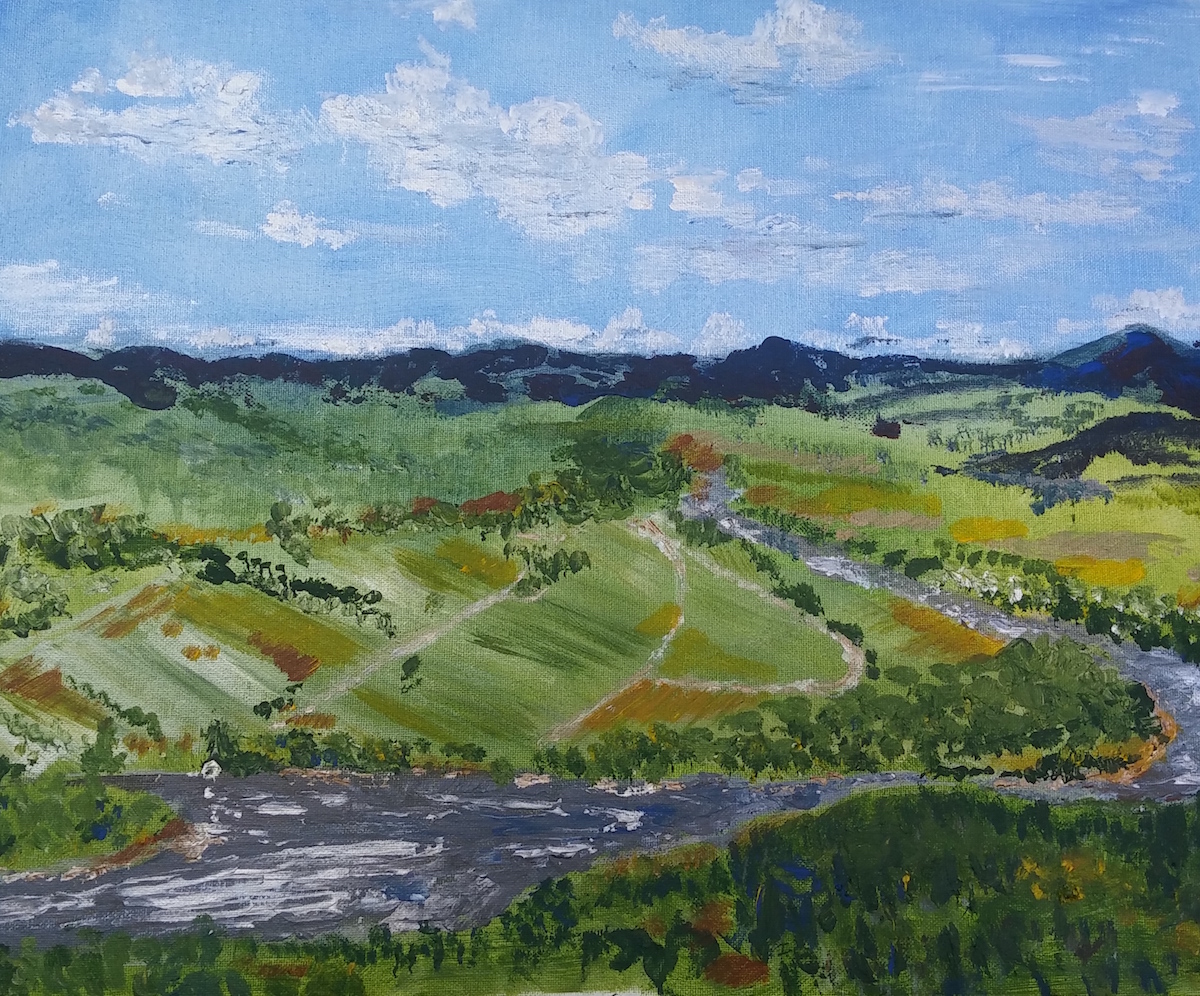 1200x996 Mt. Holyoke Summit Paint Out Brings Artists To The Land Kestrel - June Painting