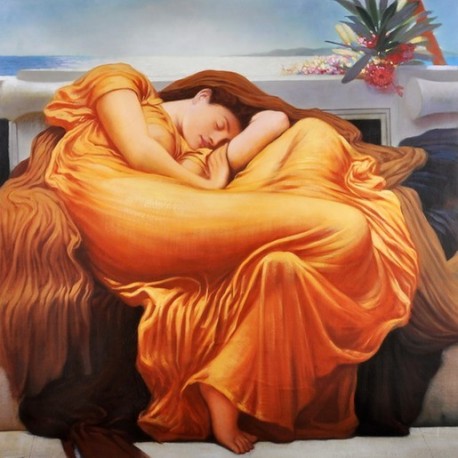 458x458 Flaming June By Frederic Leighton Oil Painting Reproductions - June Painting