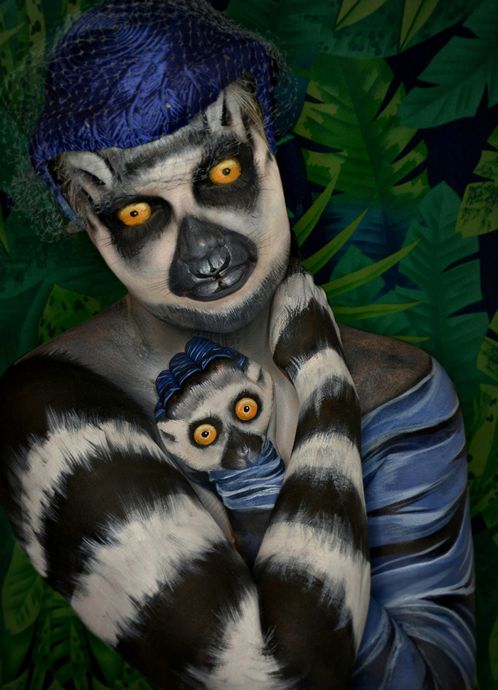 700x969 Jungle Animals Face Painting Competition - Jungle Animal Painting