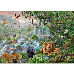 295x295 Jungle And Safari Animal Murals - Jungle Animal Painting