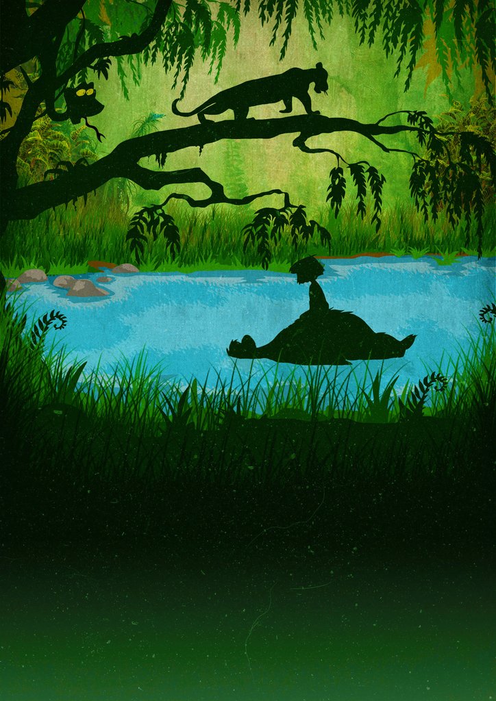 724x1024 Jungle Book Squiffy Prints - Jungle Book Painting