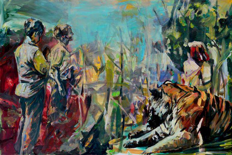 770x513 Saatchi Art The Urban Jungle Book Painting By Angelika Toth - Jungle Book Painting