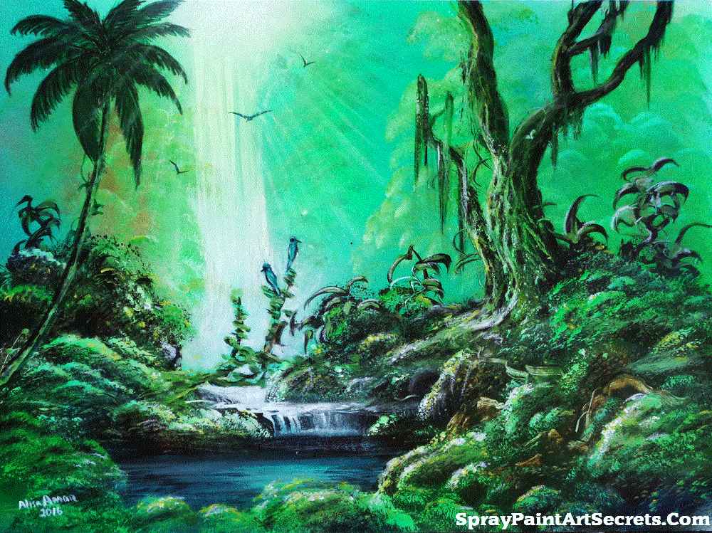 1000x749 Jungle 6 - Jungle Painting
