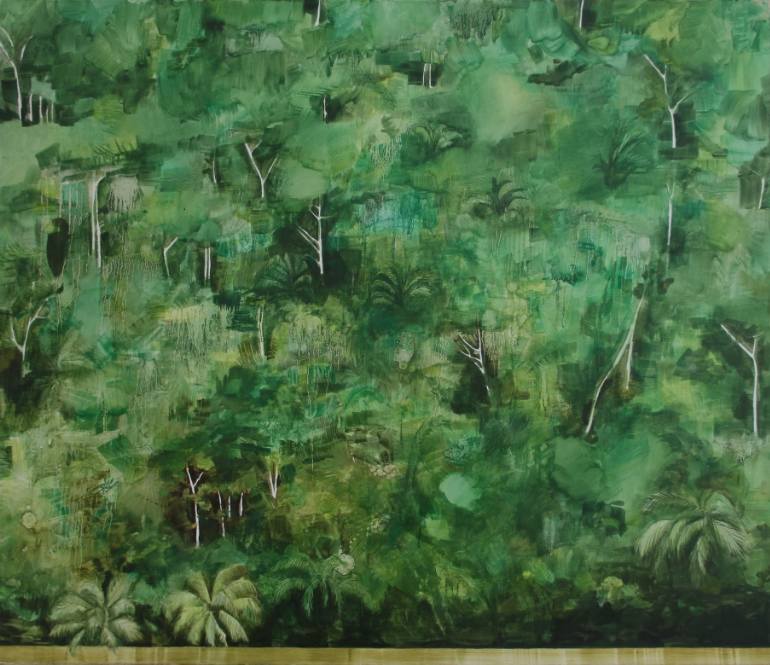 770x665 Saatchi Art Jungle Painting By Maja Wilchelm - Jungle Painting